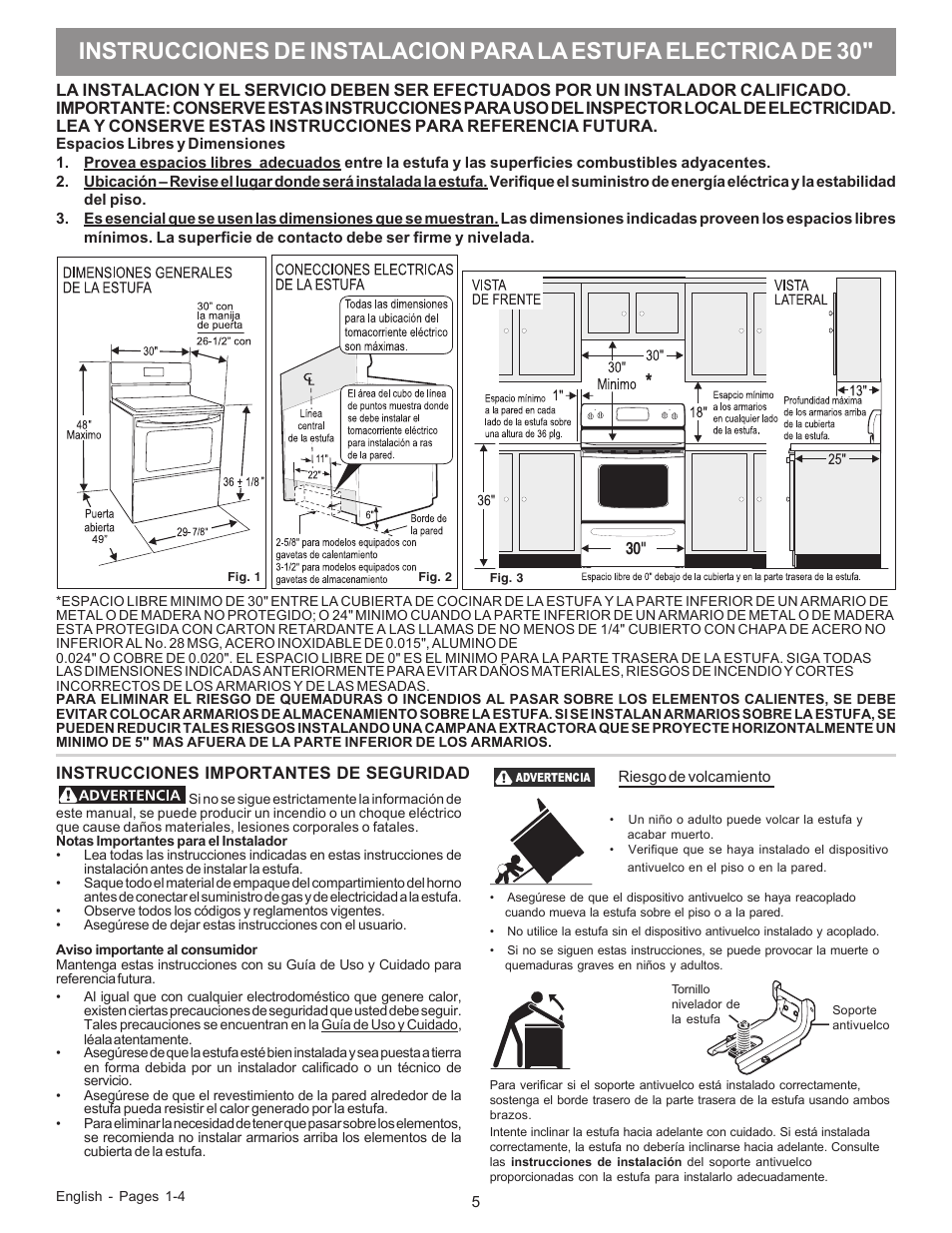 FRIGIDAIRE FGIF3061NF User Manual | Page 5 / 8