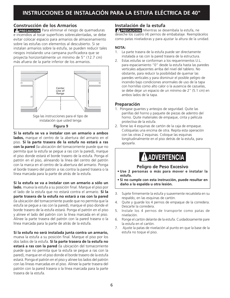 FRIGIDAIRE FFEF4017LB User Manual | Page 16 / 20