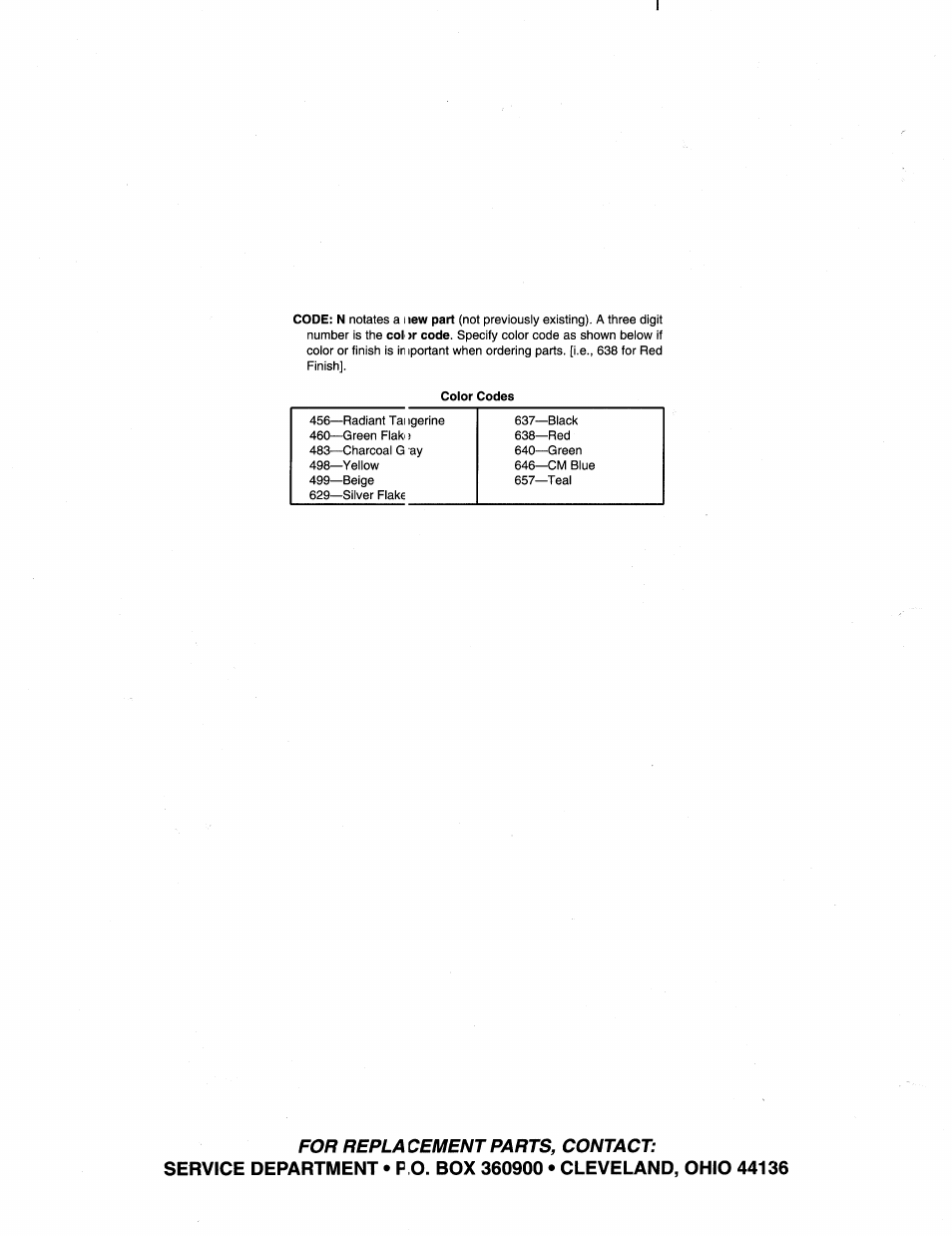 For repla cement parts, contact | Bolens 112-413R352 User Manual | Page 16 / 16