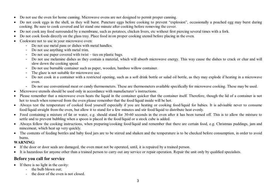 Hyundai H-MW1225 User Manual | Page 3 / 21