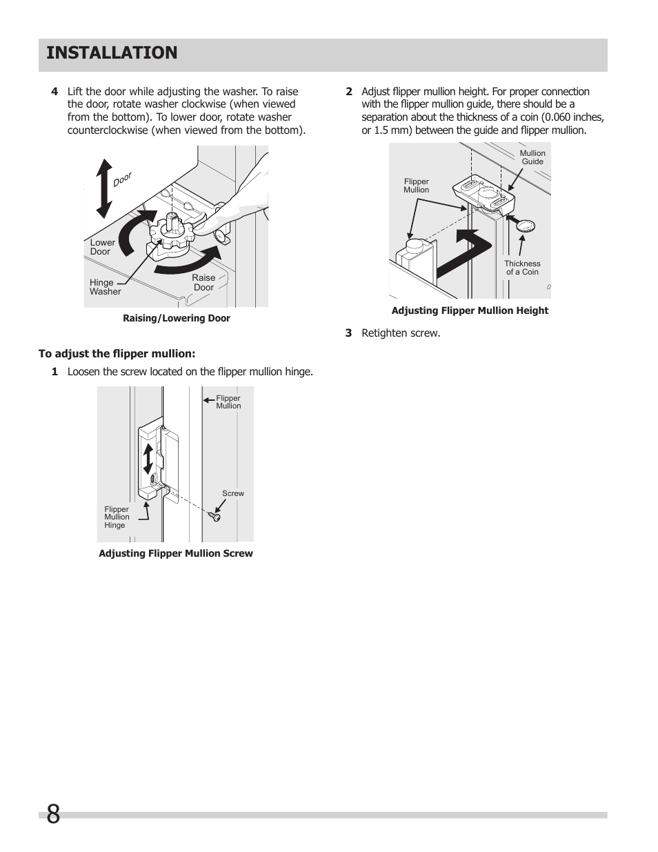 Installation | FRIGIDAIRE FPHG2399PF User Manual | Page 8 / 29