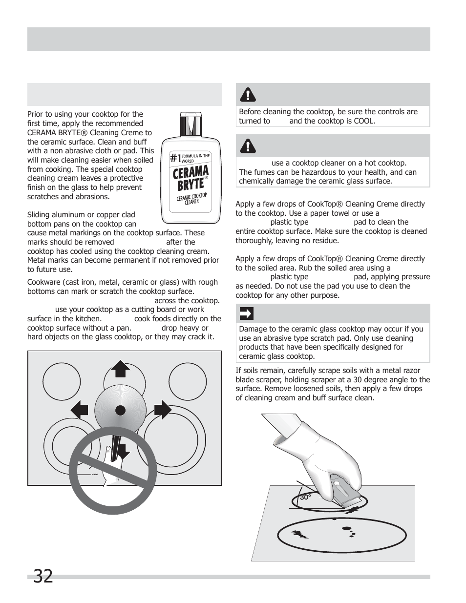 Care & cleaning, Warning, Caution | Important | FRIGIDAIRE FGEF304DKB User Manual | Page 32 / 40