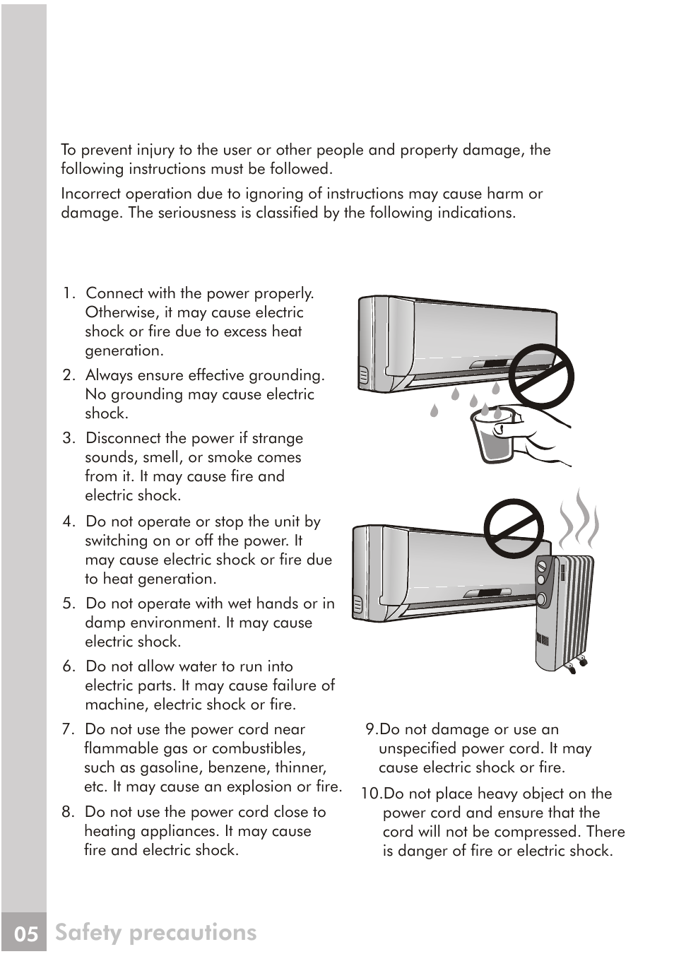 Safety precautions | FRIGIDAIRE FRS18PYS2 User Manual | Page 3 / 25