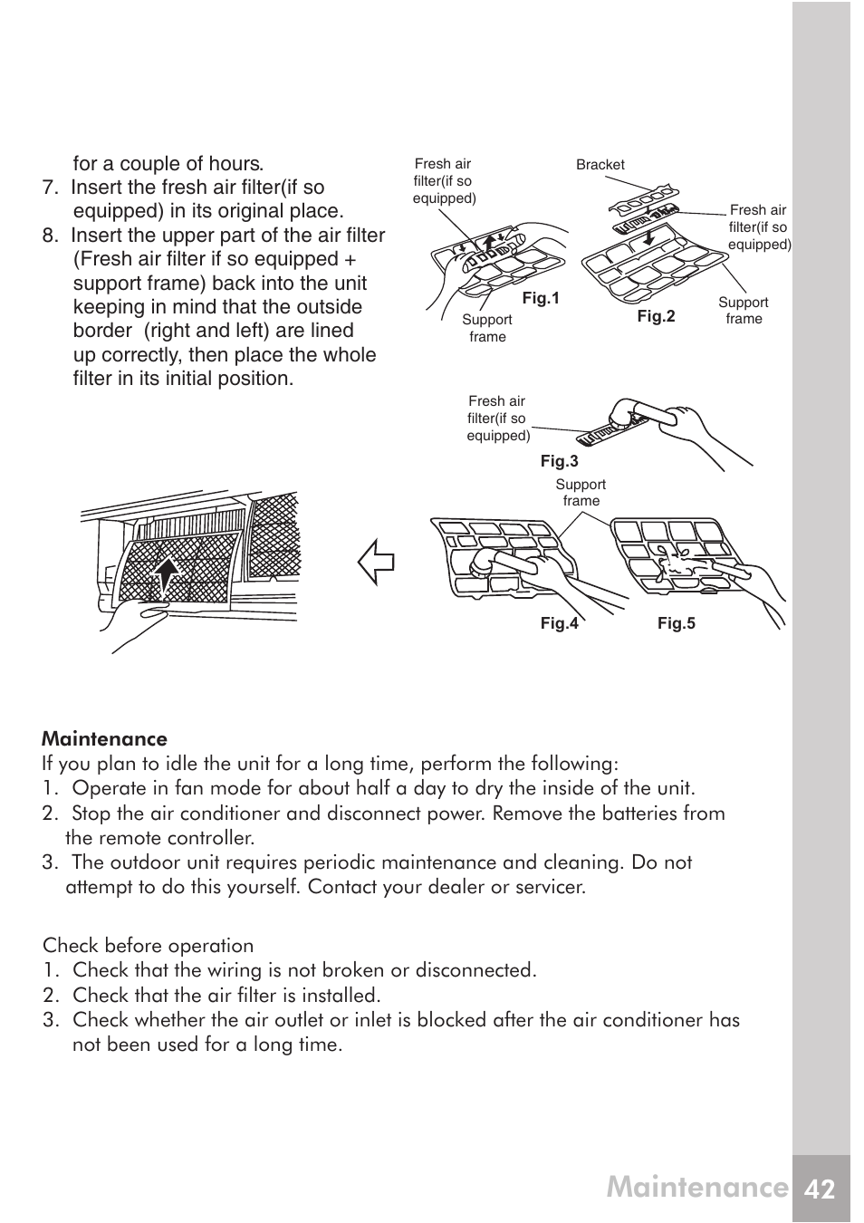 Maintenance | FRIGIDAIRE FRS12PYS1 User Manual | Page 22 / 27