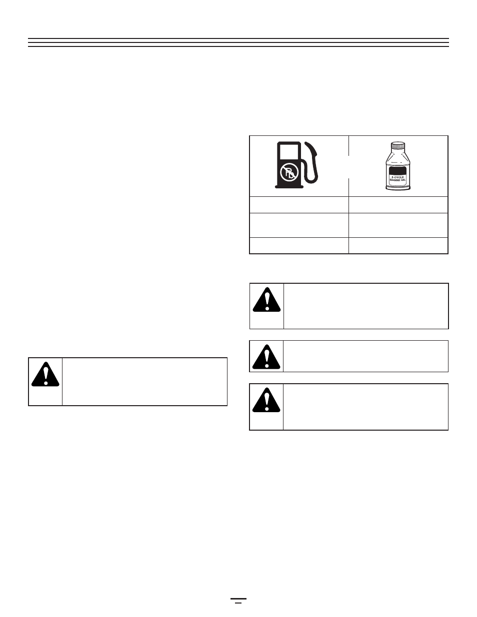 Oil & fuel information | Bolens BL100 User Manual | Page 8 / 64