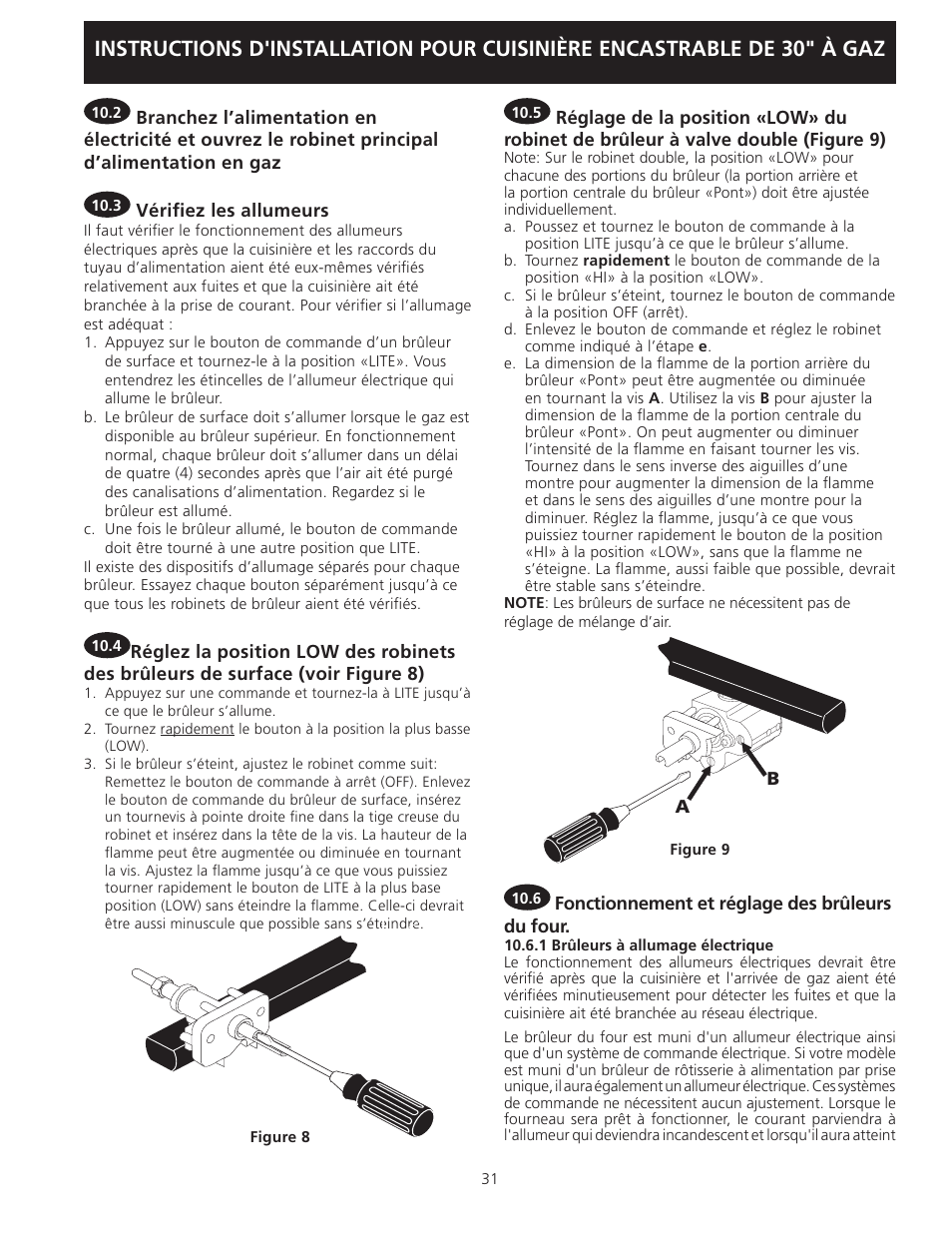 FRIGIDAIRE FGGS3045KF User Manual | Page 31 / 36