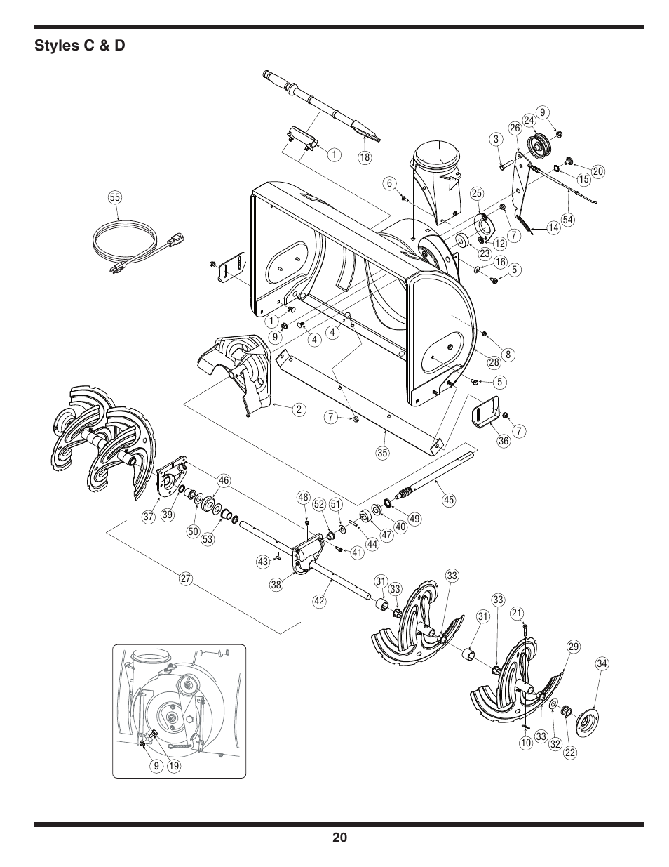 Styles c & d | MTD C Style User Manual | Page 20 / 28