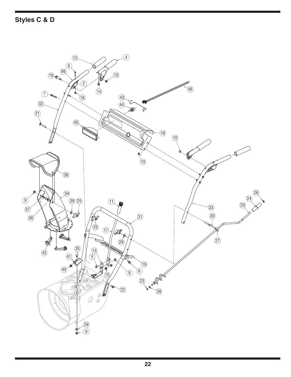 Styles c & d | MTD C Style User Manual | Page 22 / 28