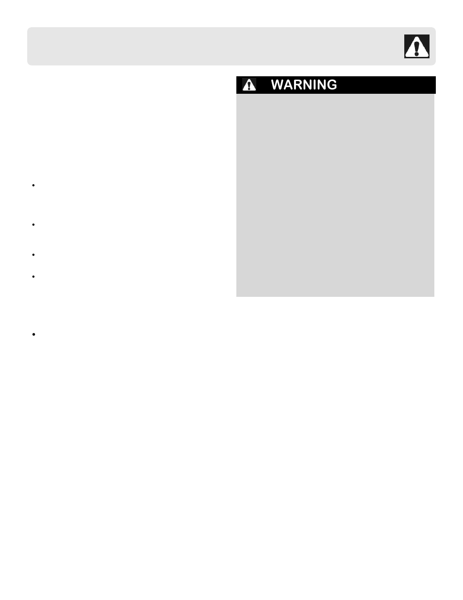 Warning | FRIGIDAIRE FFCE2238LB User Manual | Page 6 / 22