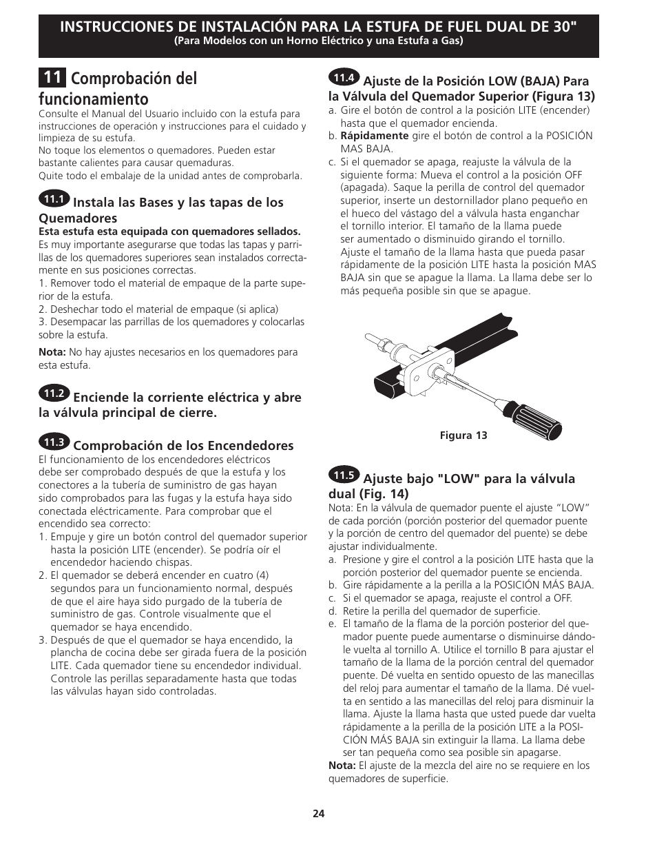 Comprobación del funcionamiento | FRIGIDAIRE FGDS3065KW User Manual | Page 24 / 40