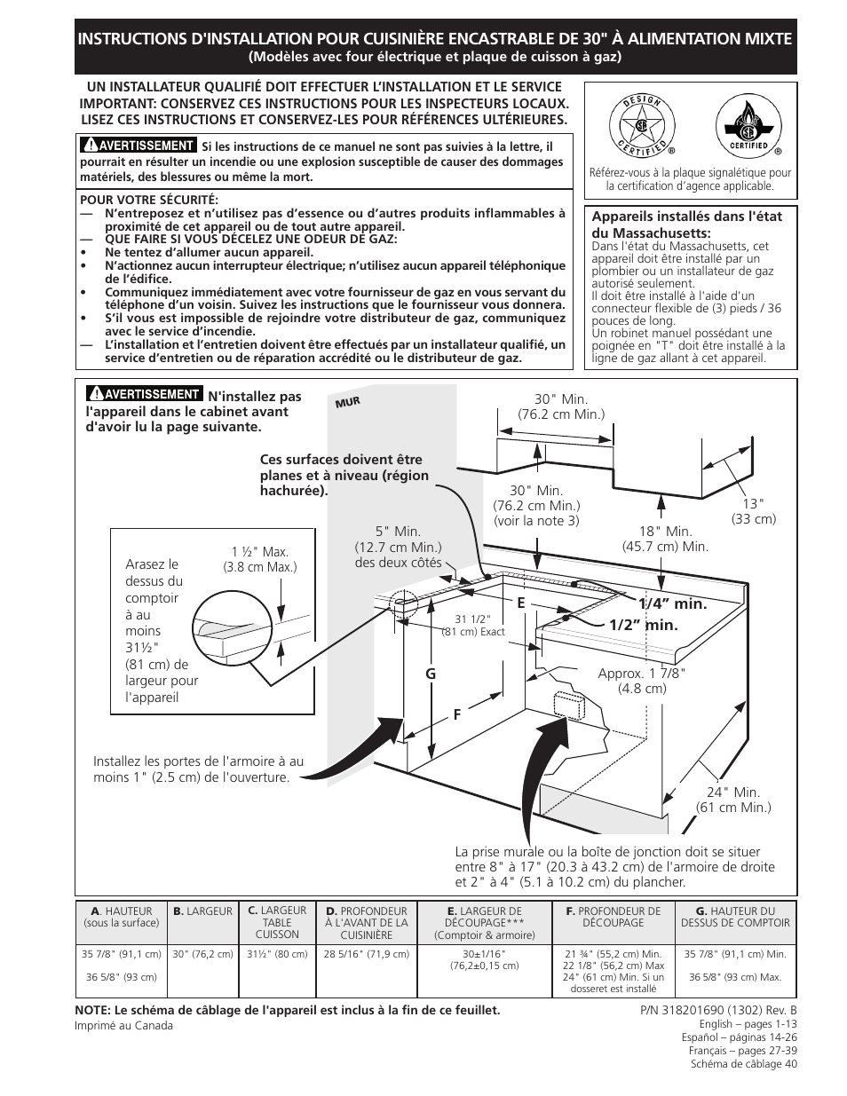 FRIGIDAIRE FGDS3065KW User Manual | Page 27 / 40