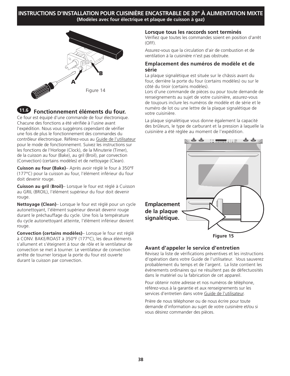 FRIGIDAIRE FGDS3065KW User Manual | Page 38 / 40