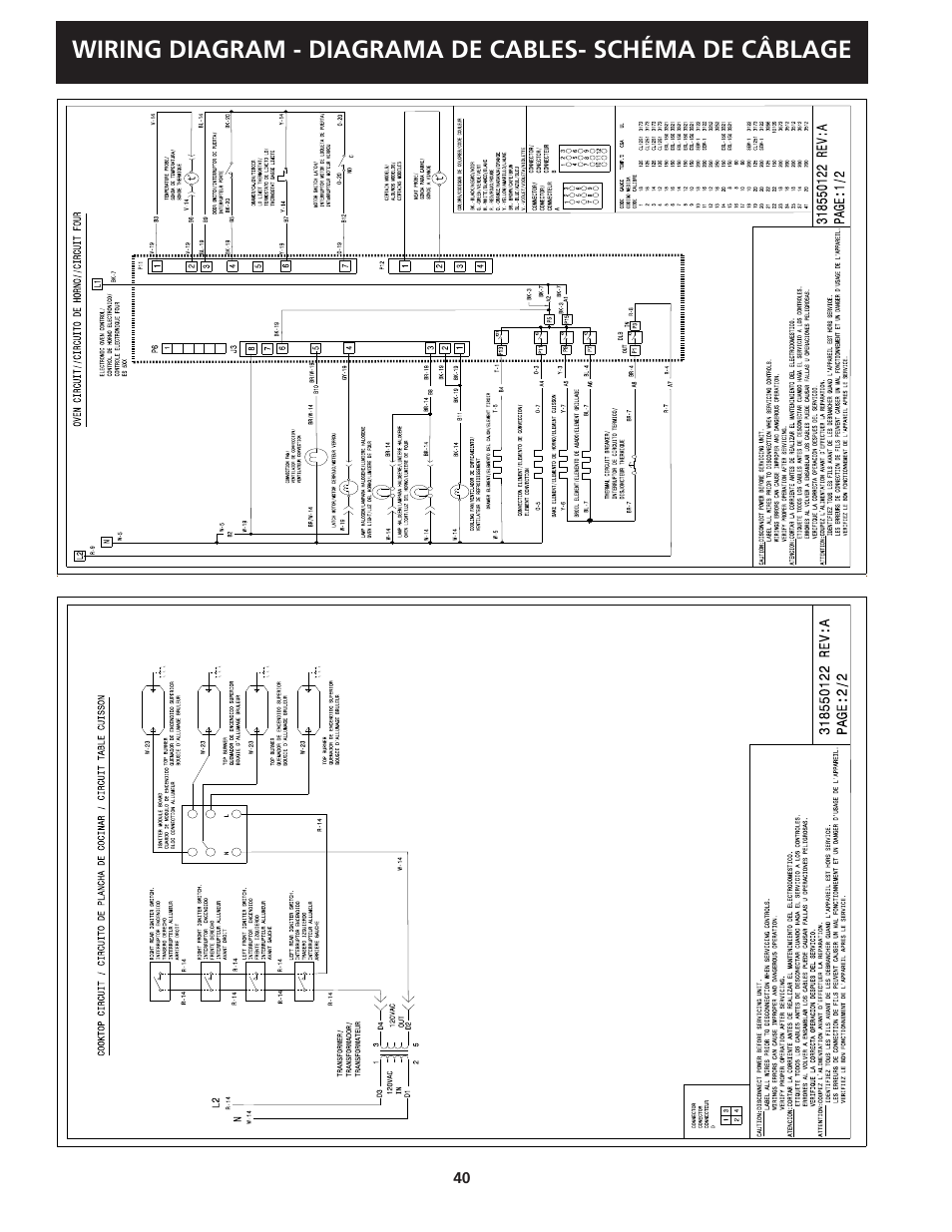 FRIGIDAIRE FGDS3065KW User Manual | Page 40 / 40