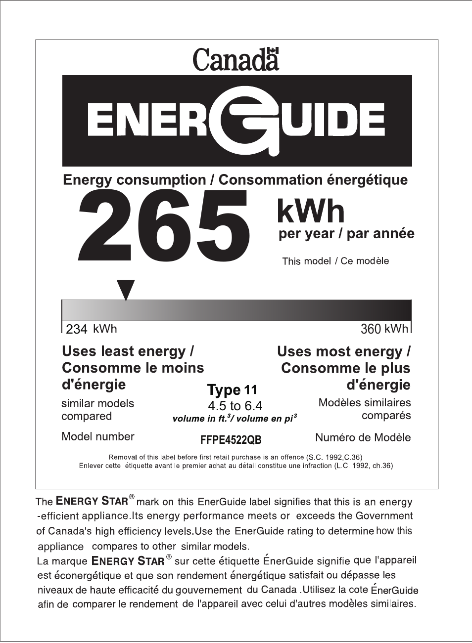 FRIGIDAIRE FFPE4522QB User Manual | Page 2 / 2