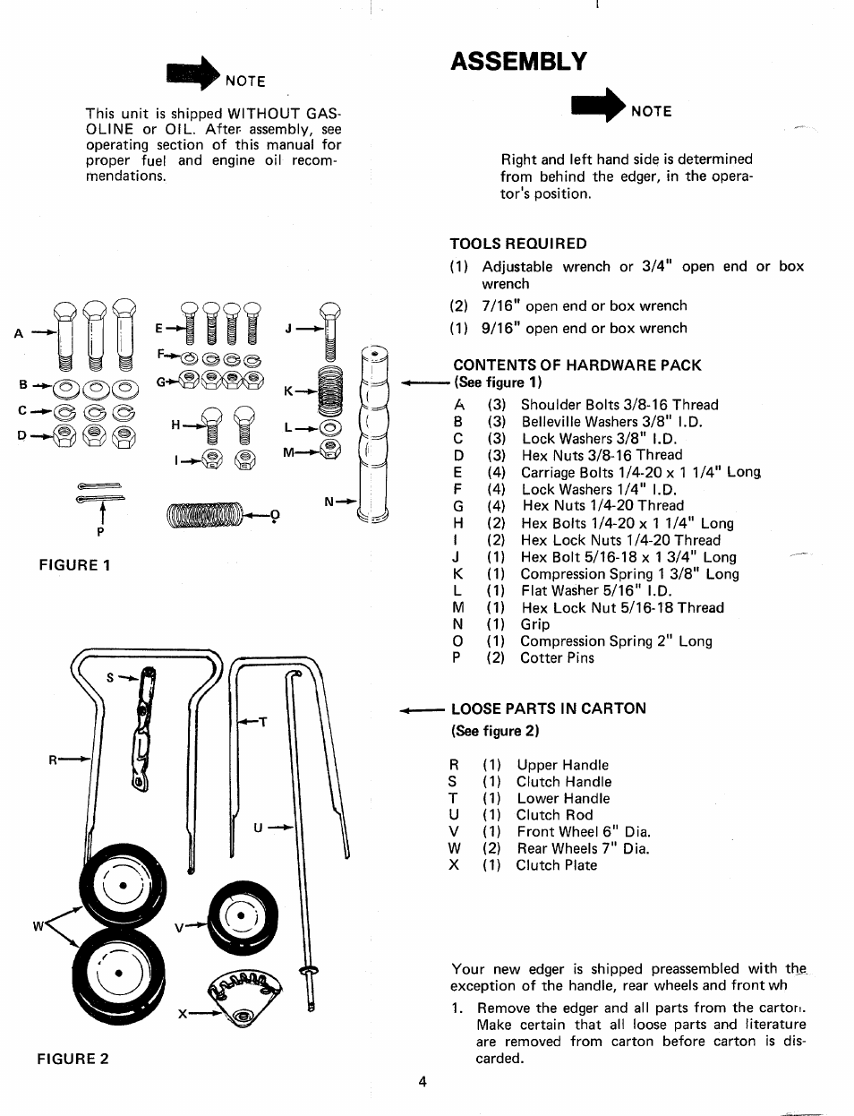 Assembly | Bolens 24596-9 User Manual | Page 4 / 12