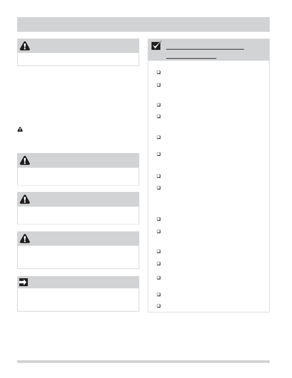 Mesures de sécurité importantes, Liste de vérifi cation d’installation, Important | Danger, Avertissement, Attention | FRIGIDAIRE Affinity Washer FAHE1011MW User Manual | Page 12 / 32