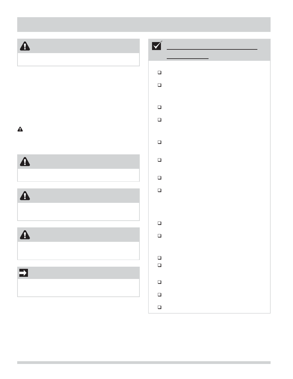 Instrucciones importantes de seguridad, Lista de verifi cación de instalación, Advertencia | Importante, Peligro, Precaución | FRIGIDAIRE Affinity Washer FAHE1011MW User Manual | Page 22 / 32