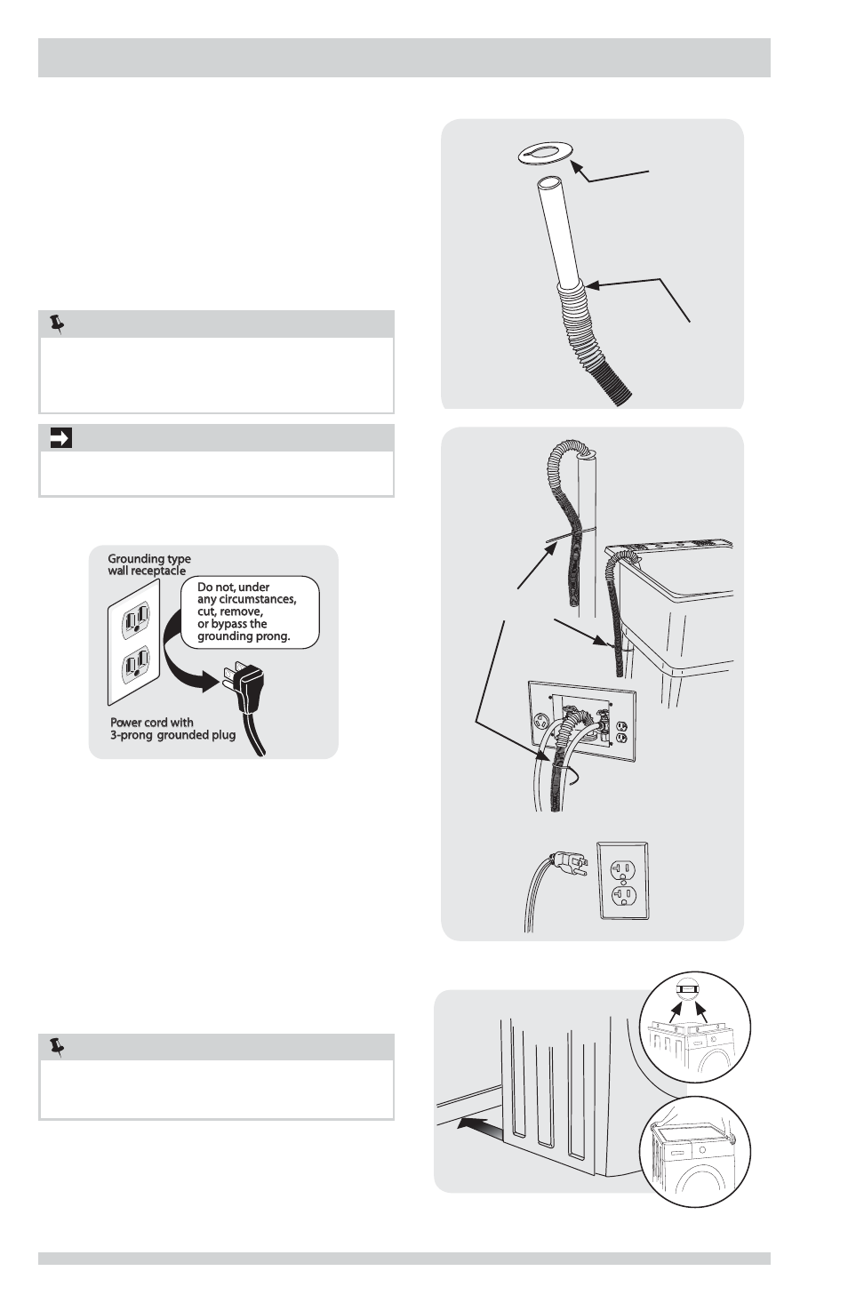 Installation instructions, Important | FRIGIDAIRE FAFW3801LW User Manual | Page 10 / 36