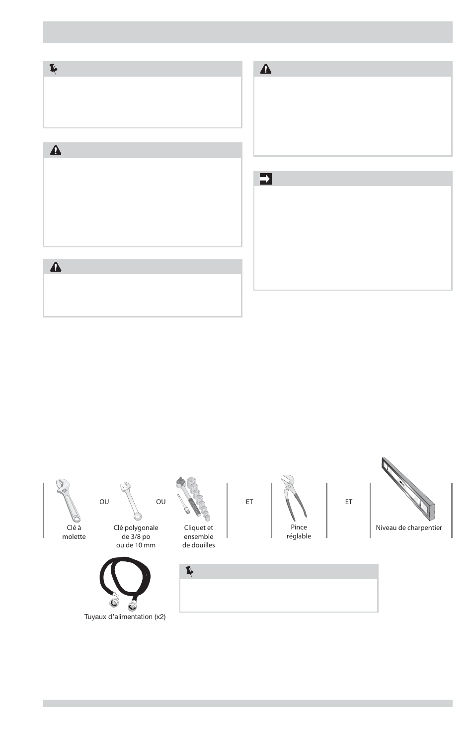 Mesures de sécurité importantes, Remarque, Avertissement | Important, Attention | FRIGIDAIRE FAFW3801LW User Manual | Page 15 / 36