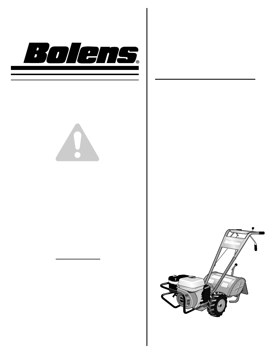 Bolens 12226 User Manual | 36 pages