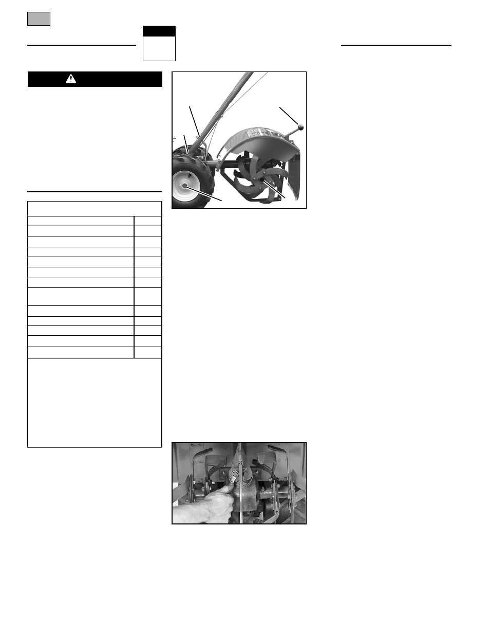 Maintenance, Maintenance schedule, Warning | Bolens 12226 User Manual | Page 16 / 36