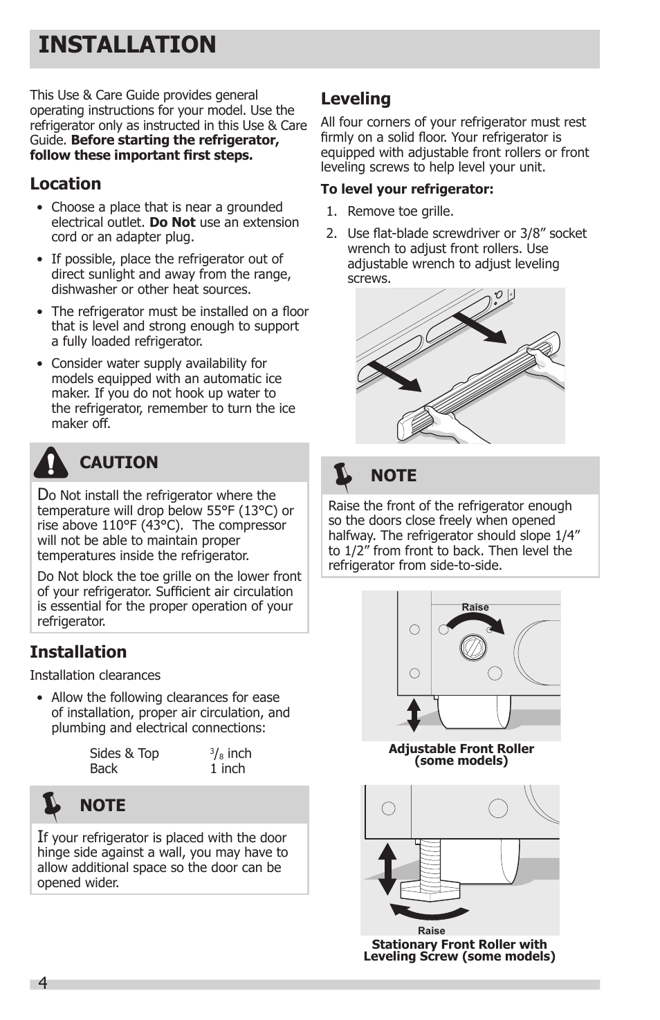 Installation | FRIGIDAIRE FFHT1514QS User Manual | Page 4 / 13