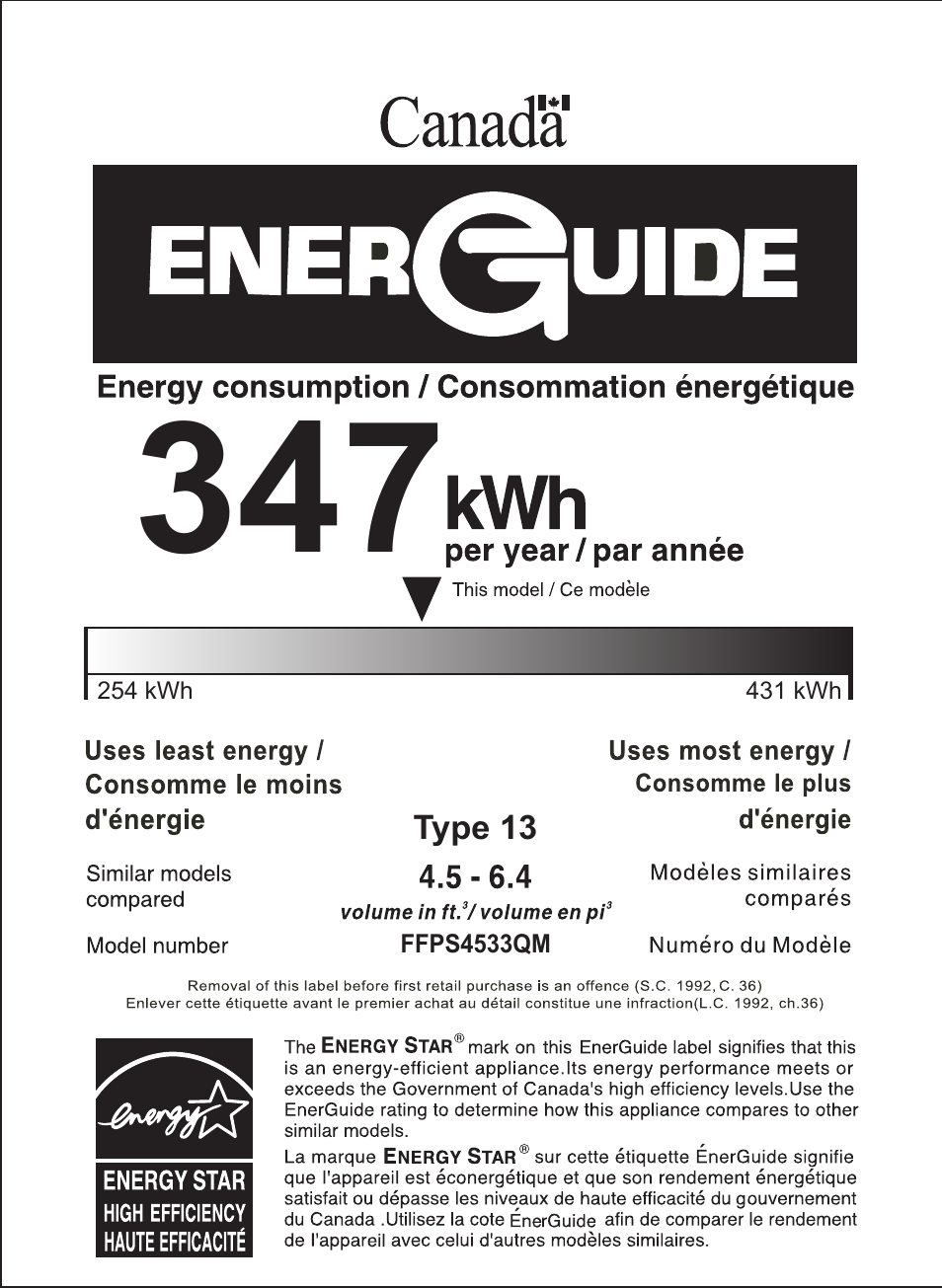 FRIGIDAIRE FFPS4533QM User Manual | Page 2 / 2