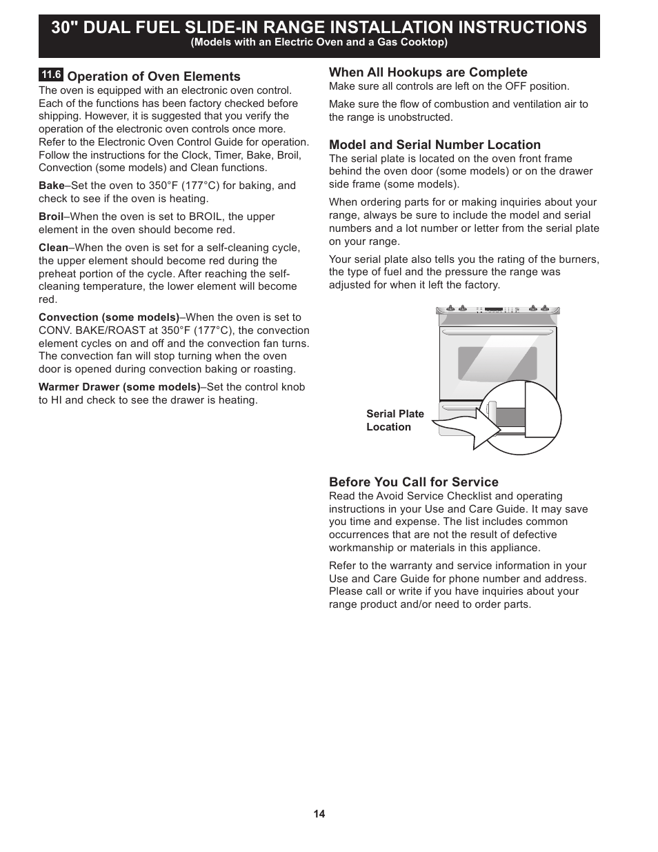 FRIGIDAIRE FPDS3085PF User Manual | Page 14 / 48