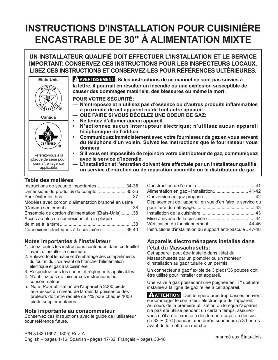 FRIGIDAIRE FPDS3085PF User Manual | Page 33 / 48