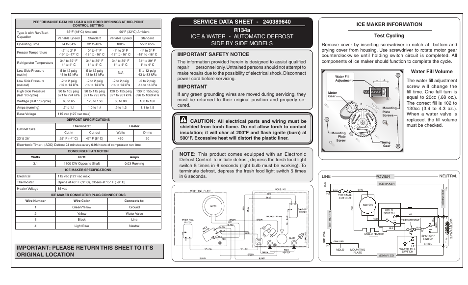 FRIGIDAIRE FGUS2645LF User Manual | 2 pages