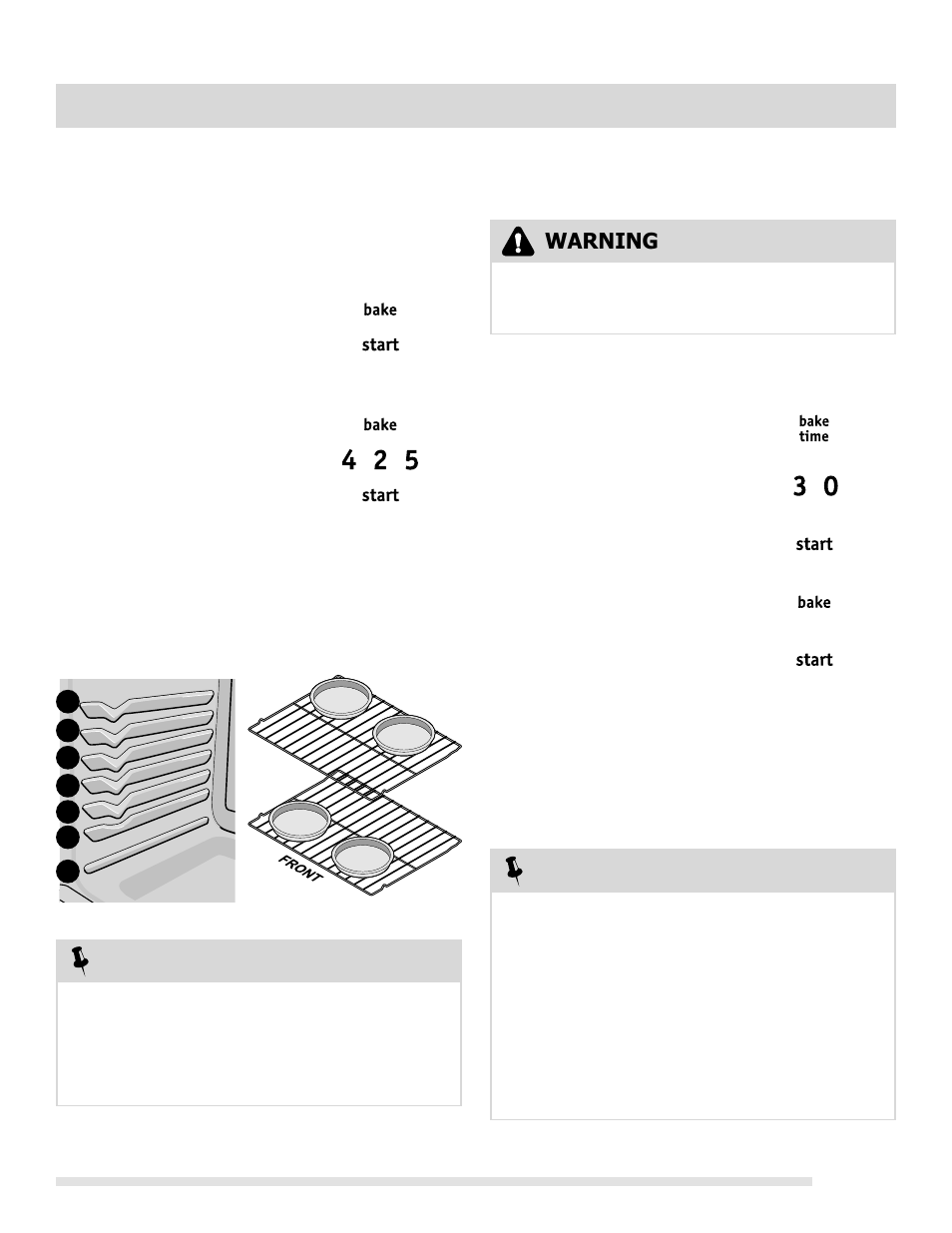 Warning, Setting oven controls | FRIGIDAIRE FGIF3061NF User Manual | Page 21 / 44