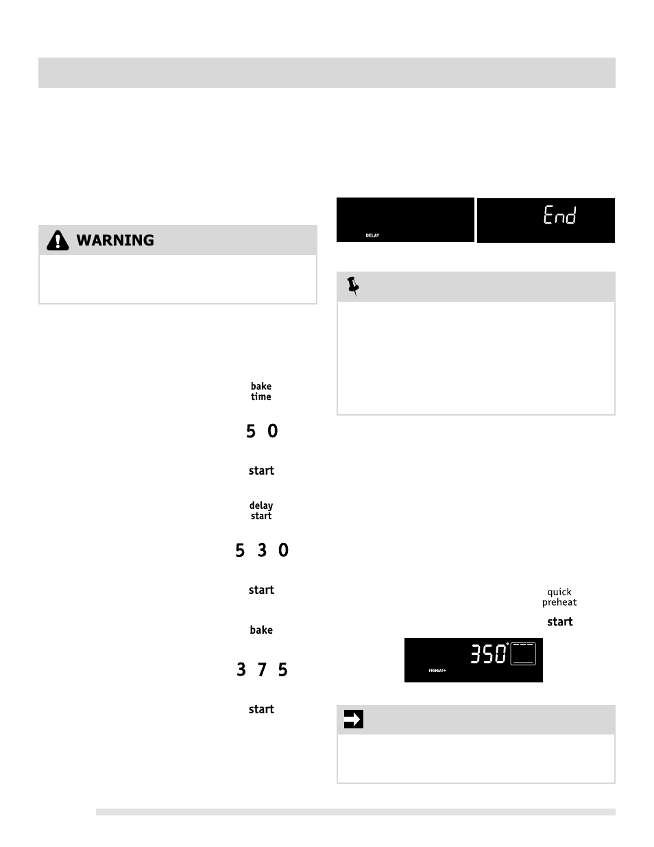 Setting oven controls, Warning, Important | FRIGIDAIRE FGIF3061NF User Manual | Page 22 / 44