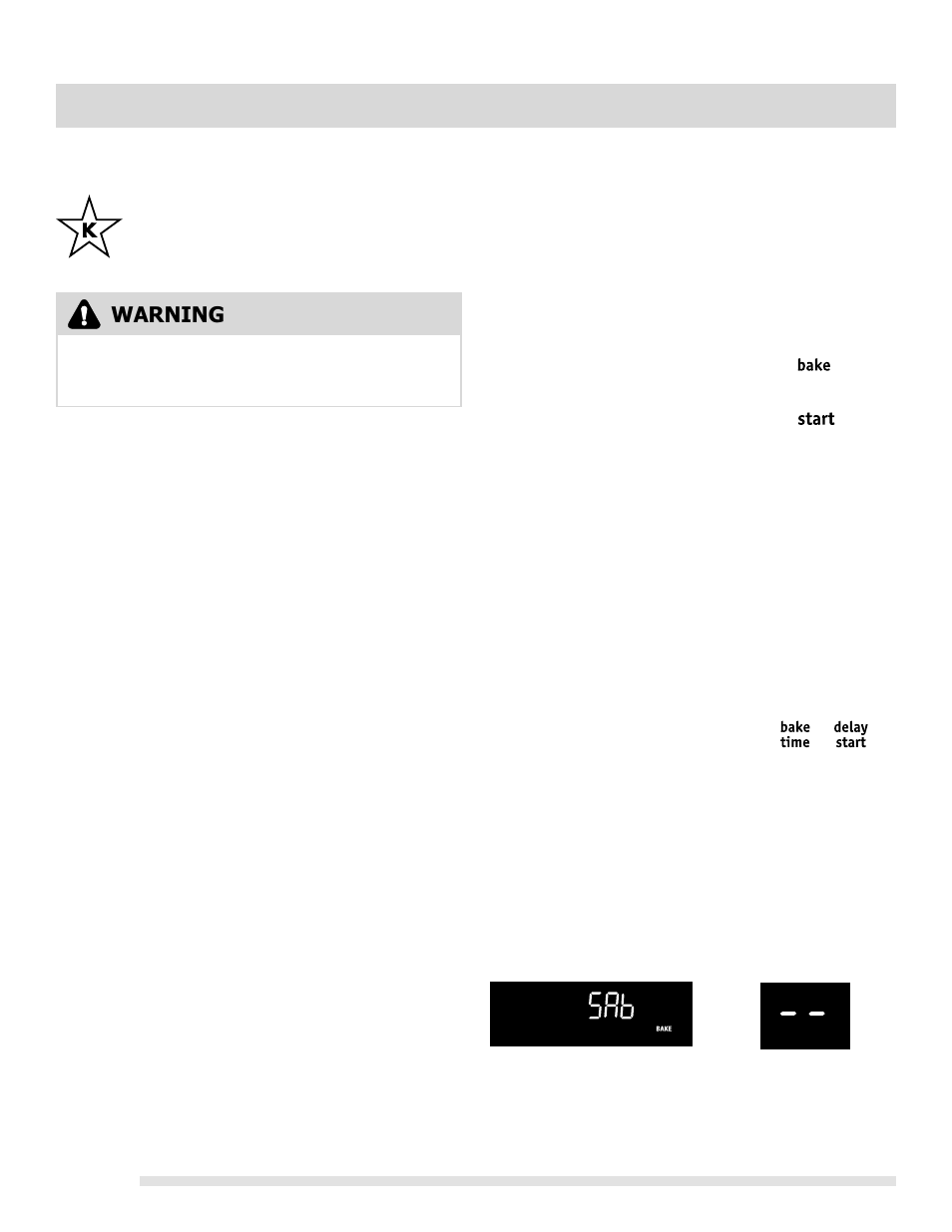 Setting oven controls, Warning | FRIGIDAIRE FGIF3061NF User Manual | Page 32 / 44