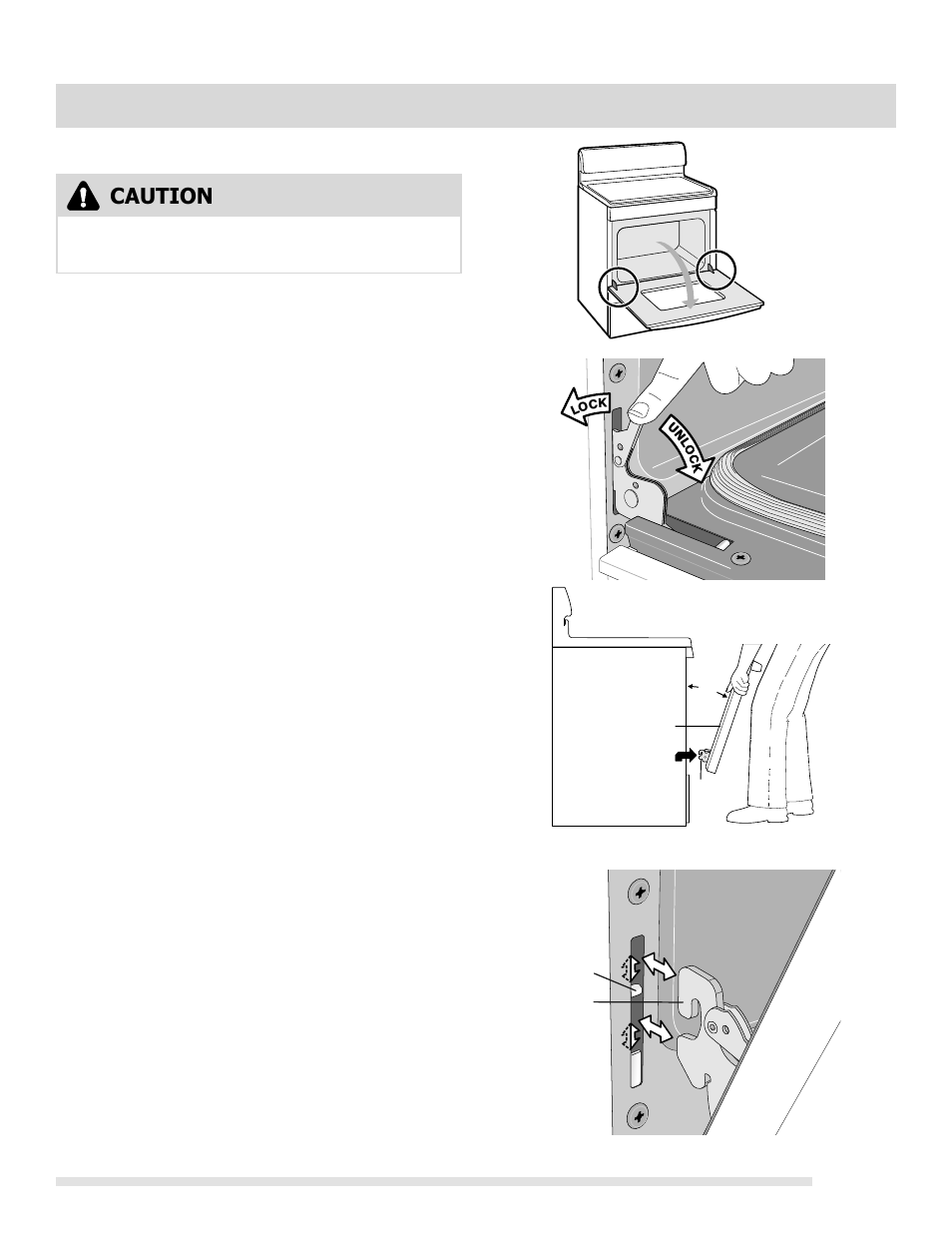 Caution, Care & cleaning | FRIGIDAIRE FGIF3061NF User Manual | Page 39 / 44