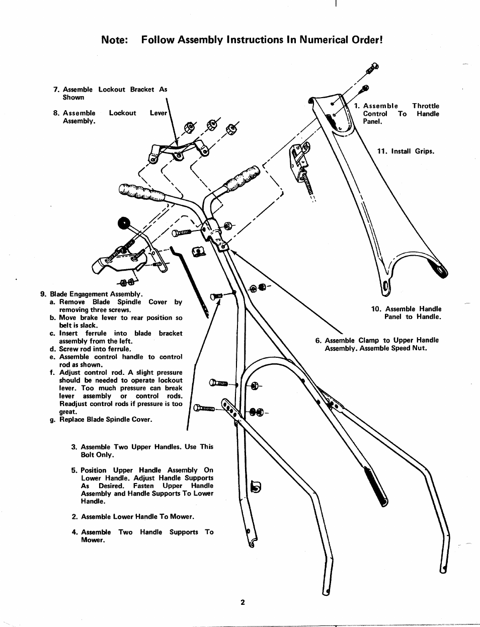 Bolens 113-530 A User Manual | Page 2 / 12