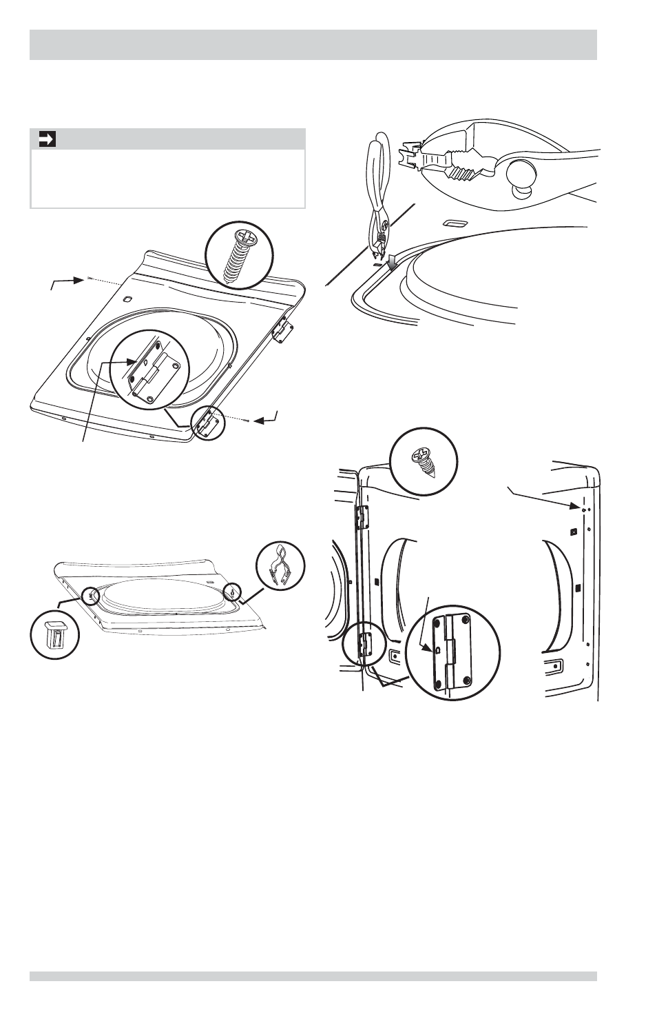 Reversing door, Important | FRIGIDAIRE FFRG1001PW User Manual | Page 18 / 60