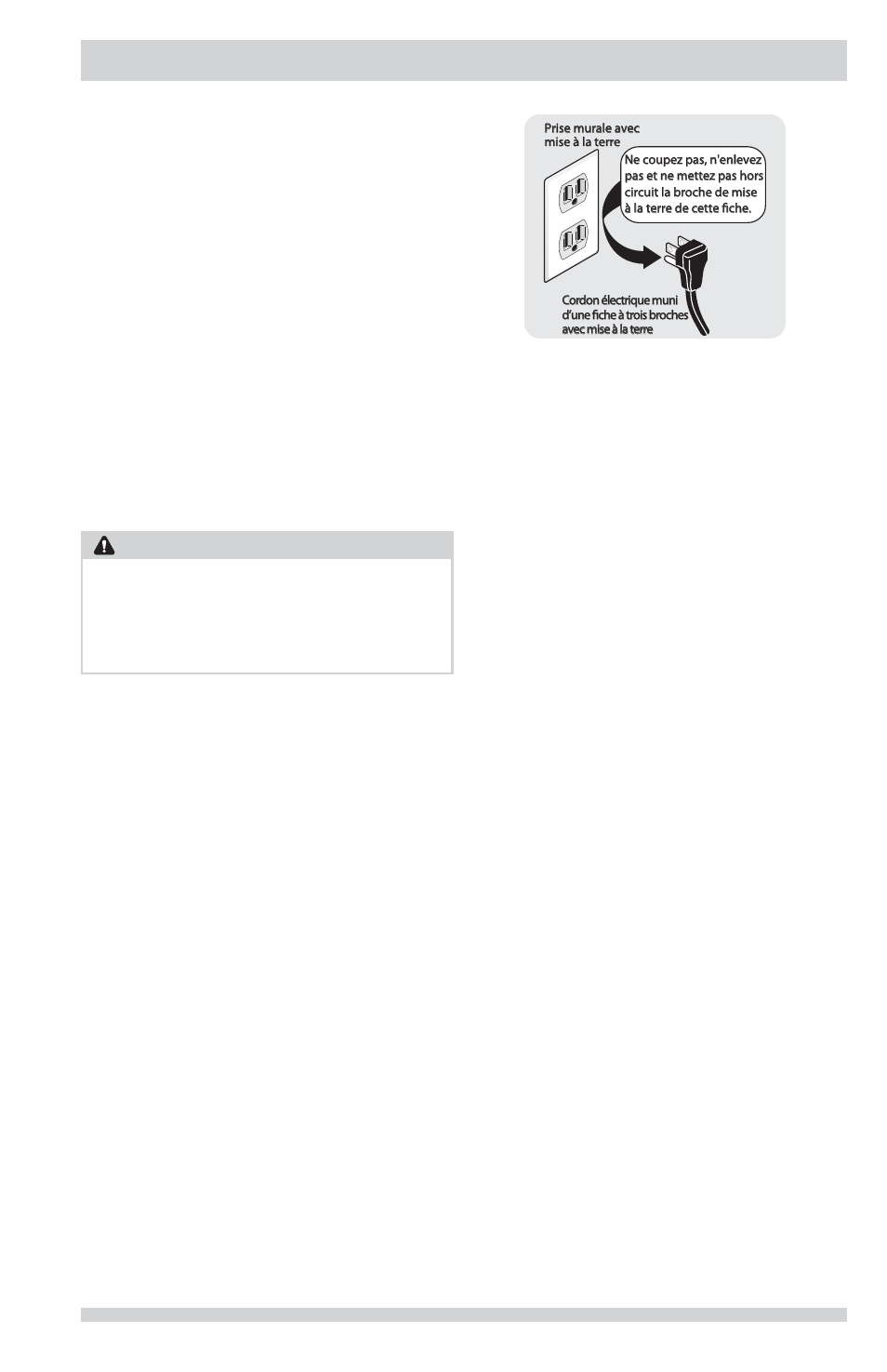 Exigences d’installation, Avertissement | FRIGIDAIRE FFRG1001PW User Manual | Page 25 / 60