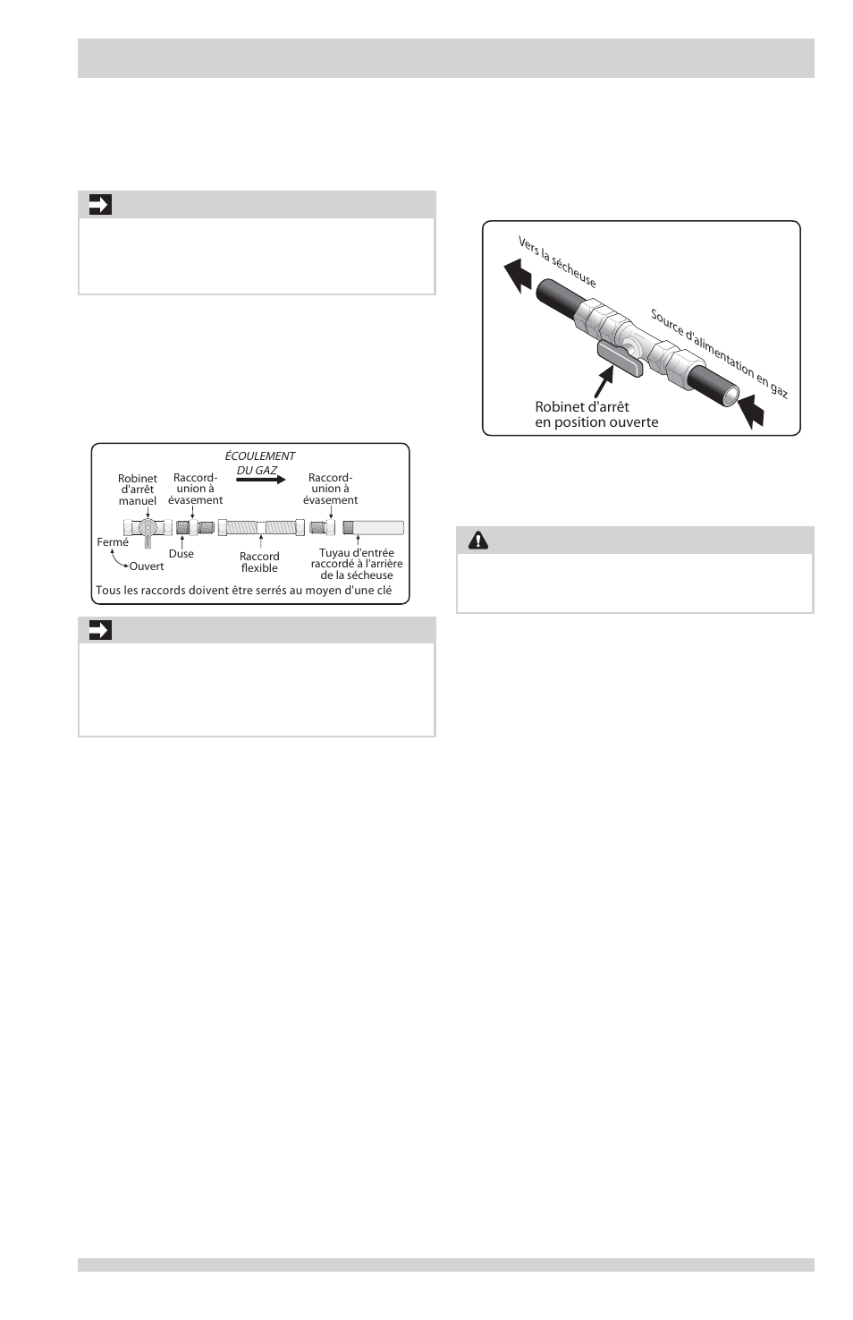 Instructions d’installation, Important, Avertissement | FRIGIDAIRE FFRG1001PW User Manual | Page 33 / 60
