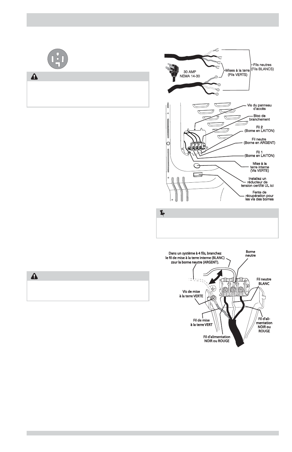 Instructions d’installation, Avertissement, Remarque | FRIGIDAIRE FFRG1001PW User Manual | Page 35 / 60