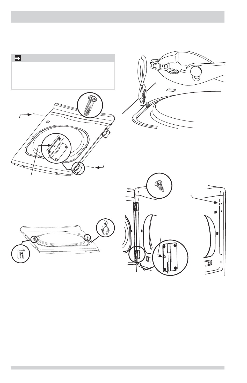Inversion de la porte, Important | FRIGIDAIRE FFRG1001PW User Manual | Page 38 / 60