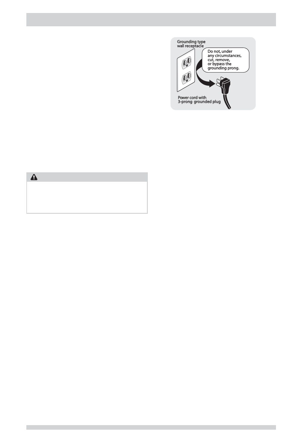 Installation requirements, Warning | FRIGIDAIRE FFRG1001PW User Manual | Page 5 / 60