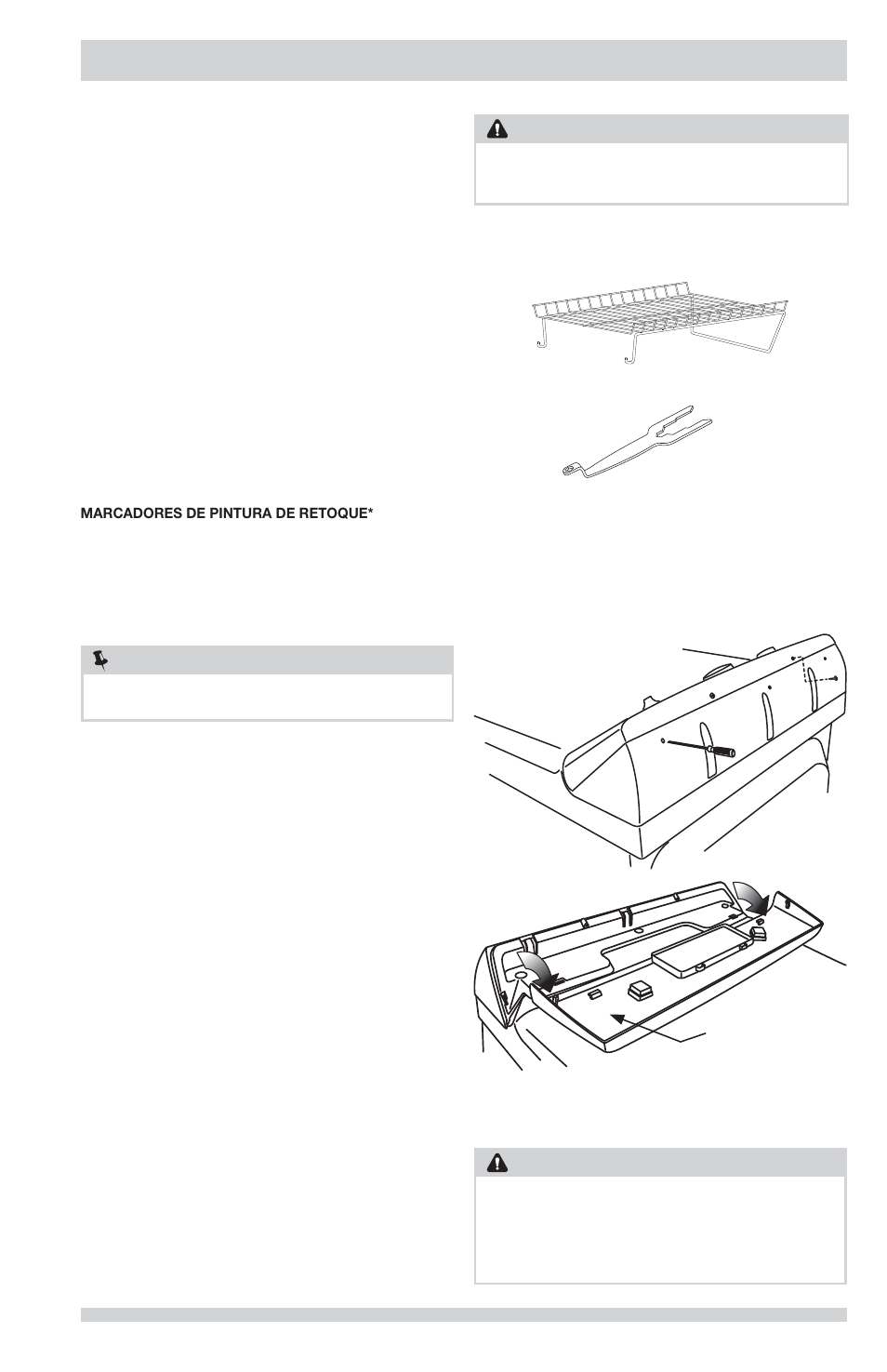 Accesorios, Nota, Precaución | Advertencia | FRIGIDAIRE FFRG1001PW User Manual | Page 59 / 60
