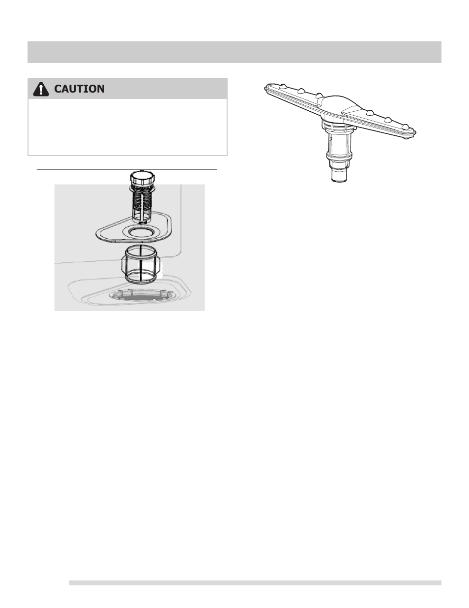 Care and cleaning, Cleaning the filter, Caution cleaning the spray arm | FRIGIDAIRE FFBD1821MS User Manual | Page 10 / 16