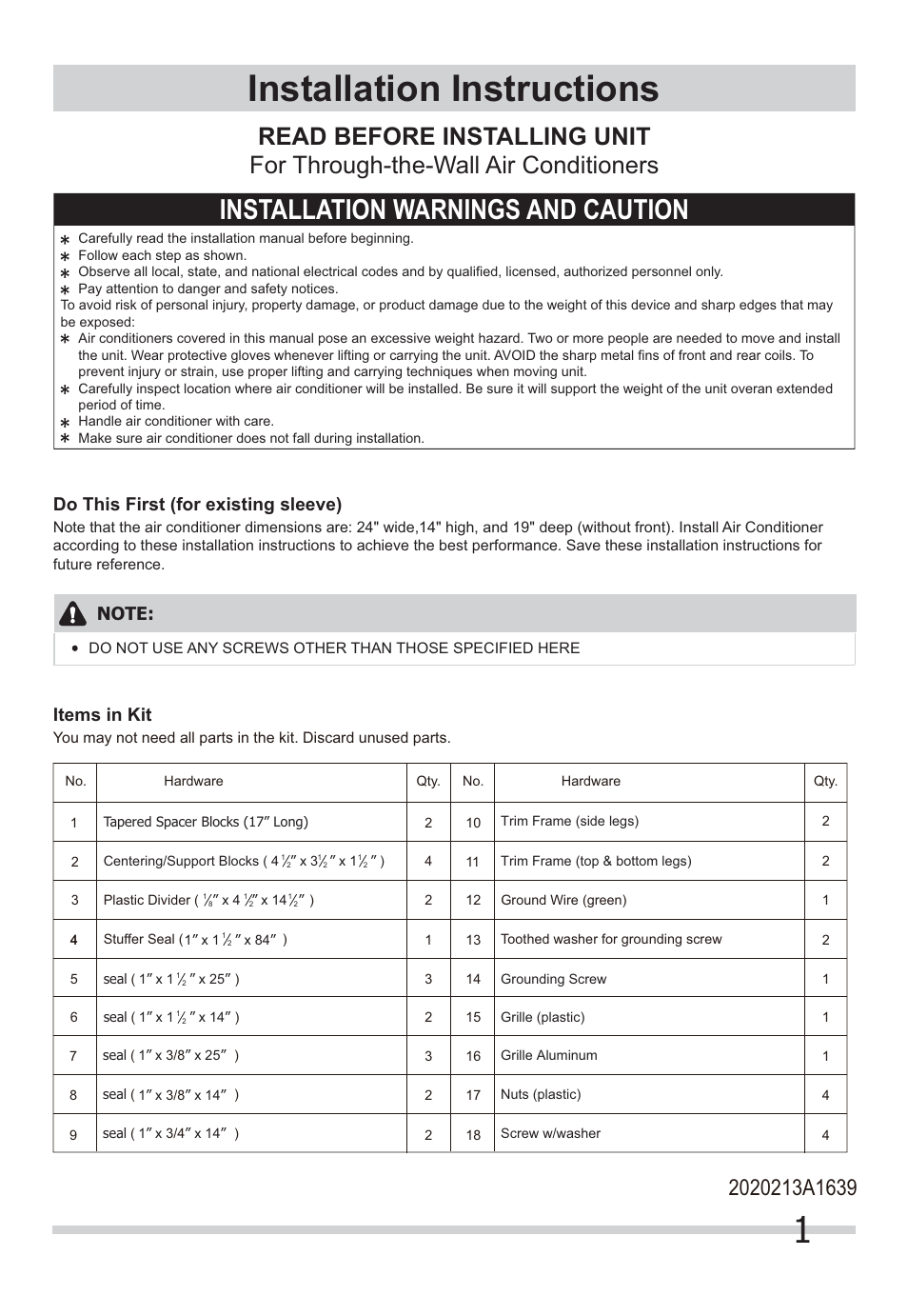 FRIGIDAIRE FFTH1022Q2 User Manual | 14 pages