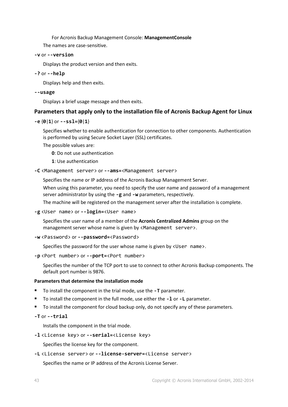 Acronis Backup for Windows Server Essentials - Installation Guide User Manual | Page 43 / 64