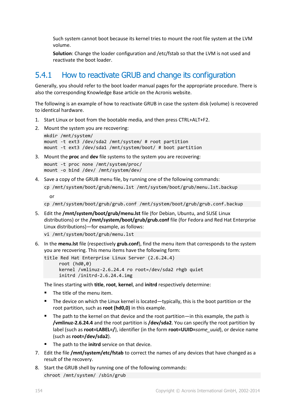 P. 154) | Acronis Backup for Windows Server Essentials - User Guide User Manual | Page 154 / 442