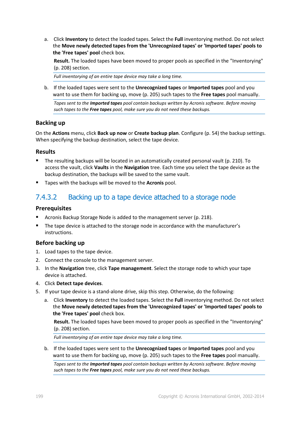 Acronis Backup for Windows Server Essentials - User Guide User Manual | Page 199 / 442