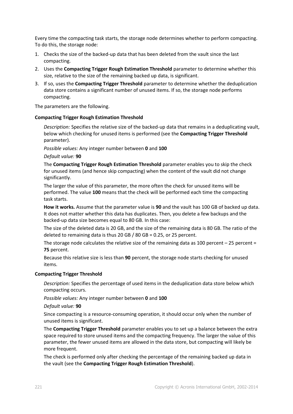 Acronis Backup for Windows Server Essentials - User Guide User Manual | Page 221 / 442