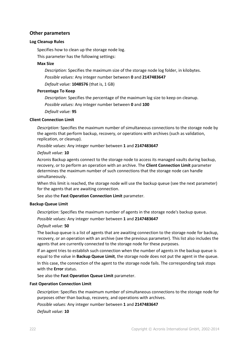 Acronis Backup for Windows Server Essentials - User Guide User Manual | Page 222 / 442