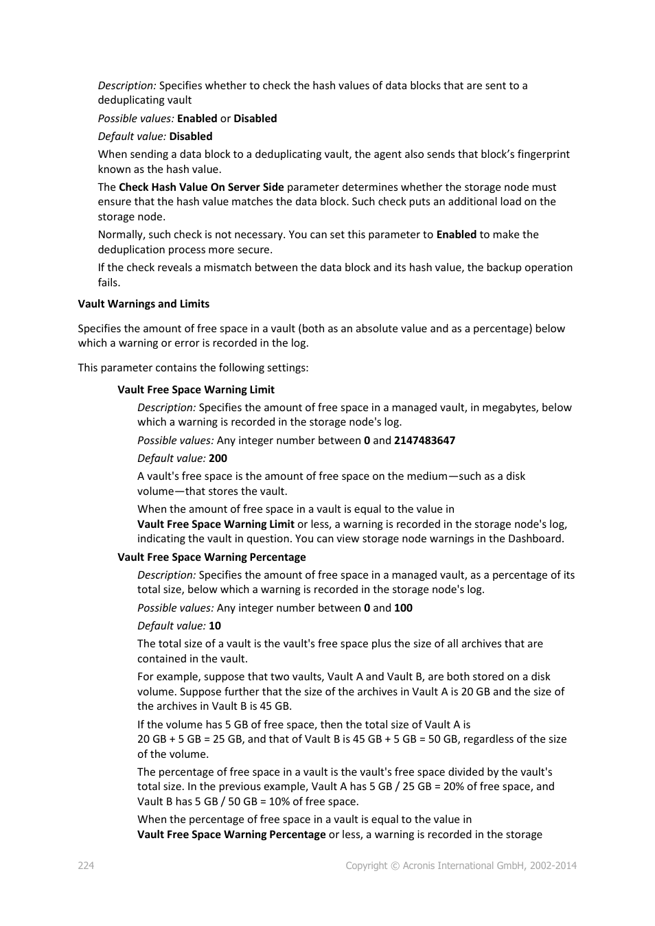 Acronis Backup for Windows Server Essentials - User Guide User Manual | Page 224 / 442